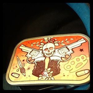 Vintage style western belt buckle (w/wo belt)